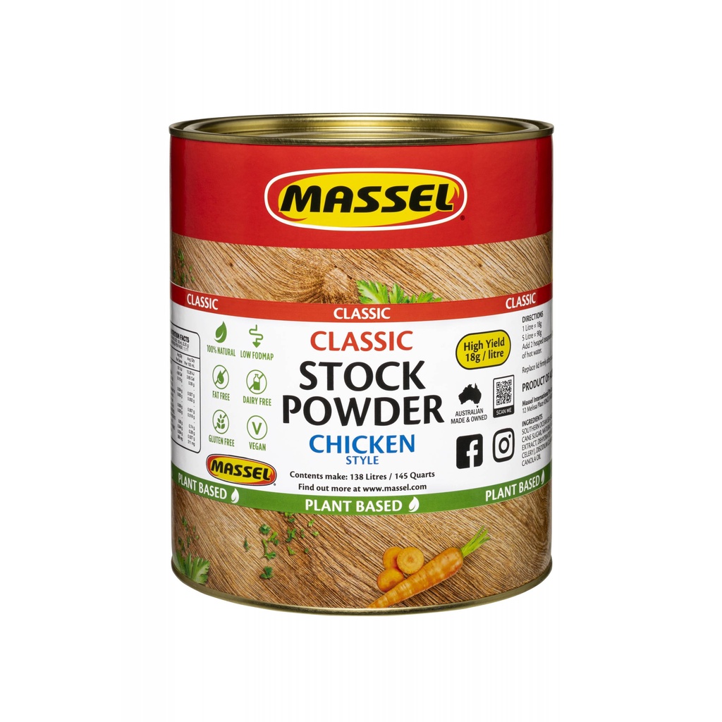 Hạt nêm vị rau củ Massel Premium Stock Powder Vegetable không bột ngọt an toàn cho gia đình 2.5kg BeautiMax