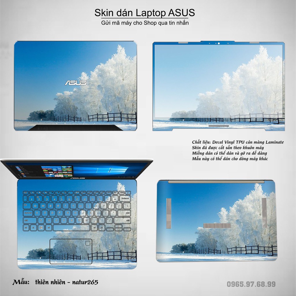 Skin dán Laptop Asus in hình thiên nhiên nhiều mẫu 10 (inbox mã máy cho Shop)