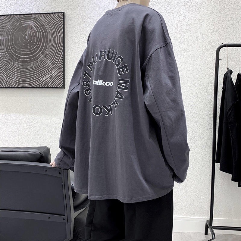 Áo sweater tay bồng unnisex Maikoo_Áo nỉ mỏng bông nam nữ basic, cá tính, hottend