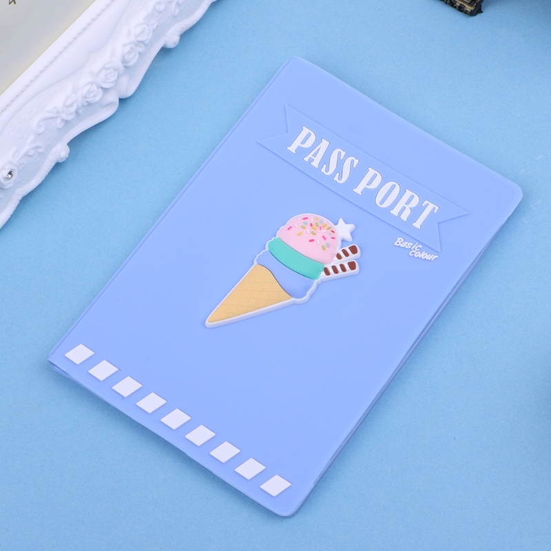 Vỏ Bọc Hộ Chiếu Bằng Silicon Màu Kẹo Ngọt Chống Thấm Nước