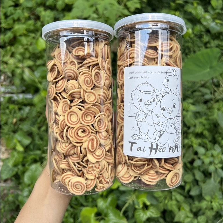 Bánh tai heo nhí truyền thống ăn vặt ngon hũ 350g