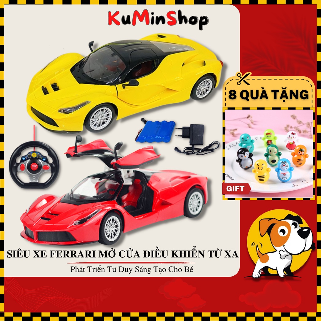 Xe điều khiển, ô tô điều khiển từ xa cao cấp đóng mở cửa tặng kèm pin sạc KuMin Shop