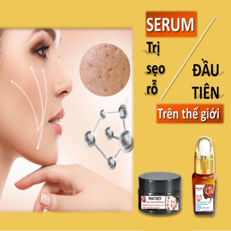 Bộ Serum Kem Xóa Sẹo Rỗ Sẹo Mụn Lâu Năm