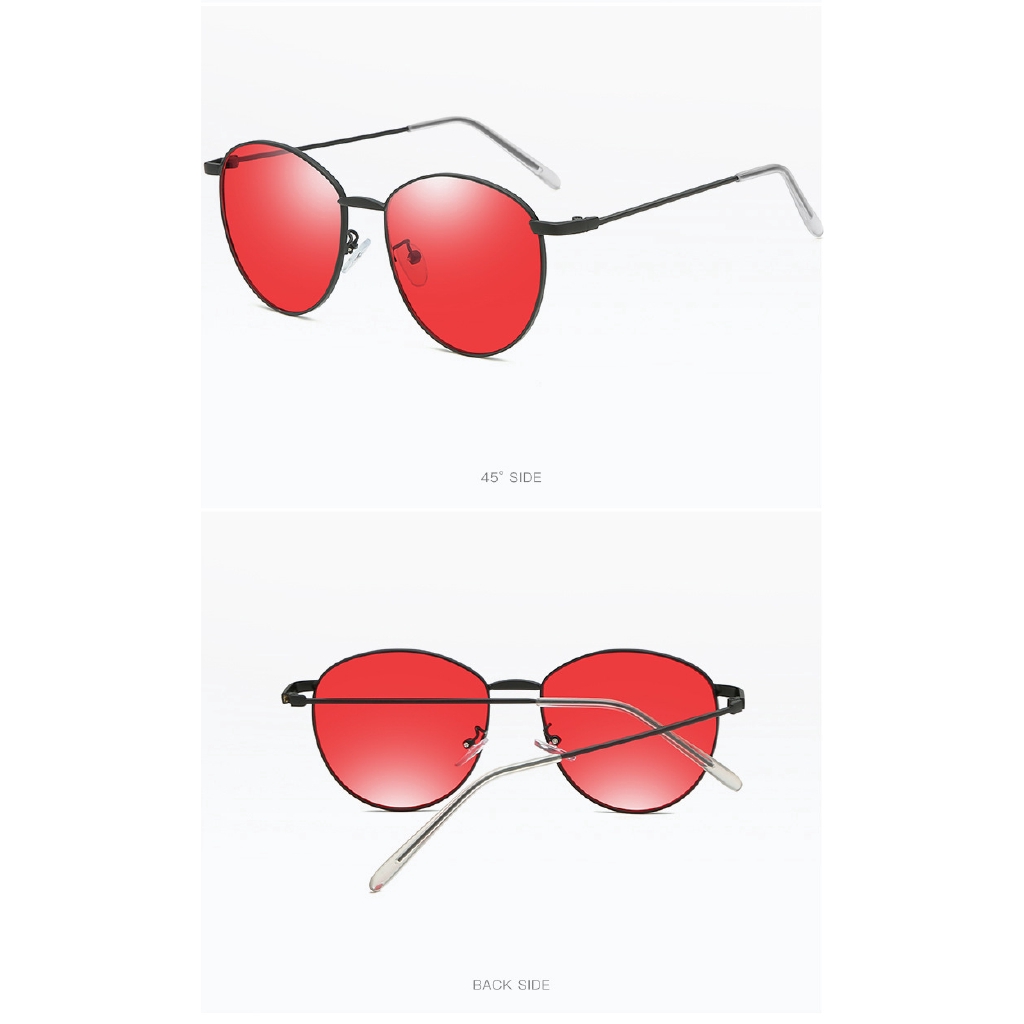 Kính mát Thời trang kim loại trùm đầu cho nam và nữ