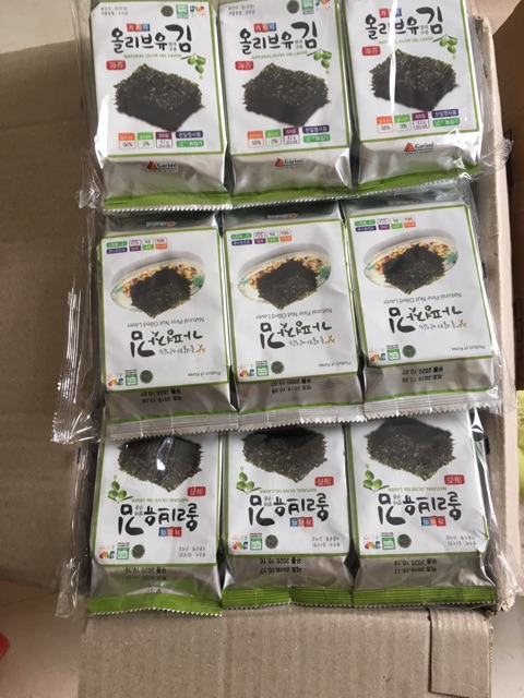 [Mã 77FMCGSALE1 giảm 10% đơn 250K] Lốc 3 gói lá rong biển Hàn Quốc ăn liền vị hạt thông - oliu | BigBuy360 - bigbuy360.vn