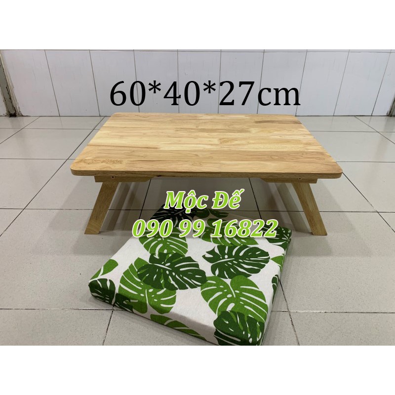 Bàn Trà Gỗ 80x60cm Xếp Gọn Hiện Đại Sang Trọng Dùng Ngồi Bệt Kiểu Nhật.