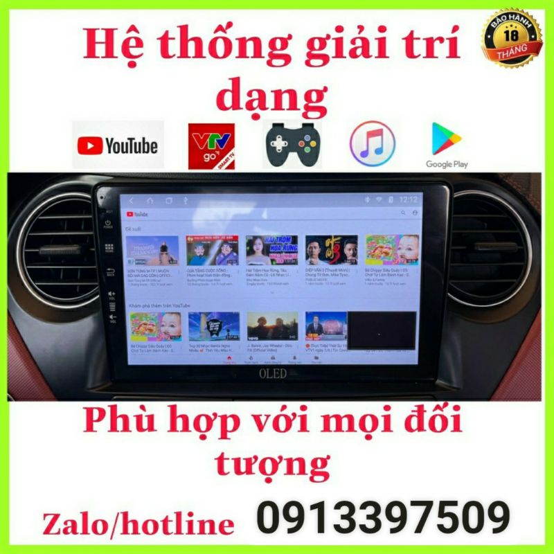 Màn hình Android OledC2new2022 theo xe Hyundai Accent 2016- 2020 ,màn hình ô tô, tích hợp camera hành trình