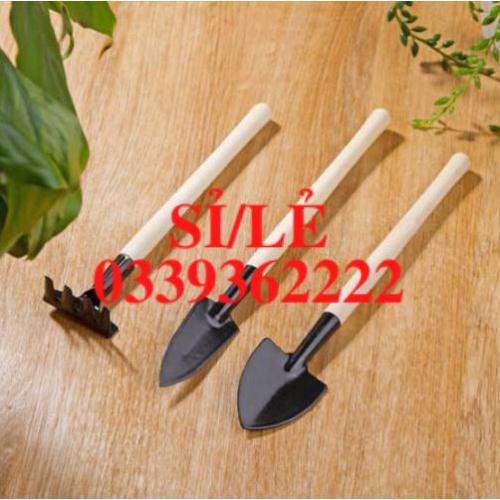 [ HAIANHSHOP ] Bộ dụng cụ làm vườn mini 3 món tiện dụng 18-22,5 cm Duashop &gt;