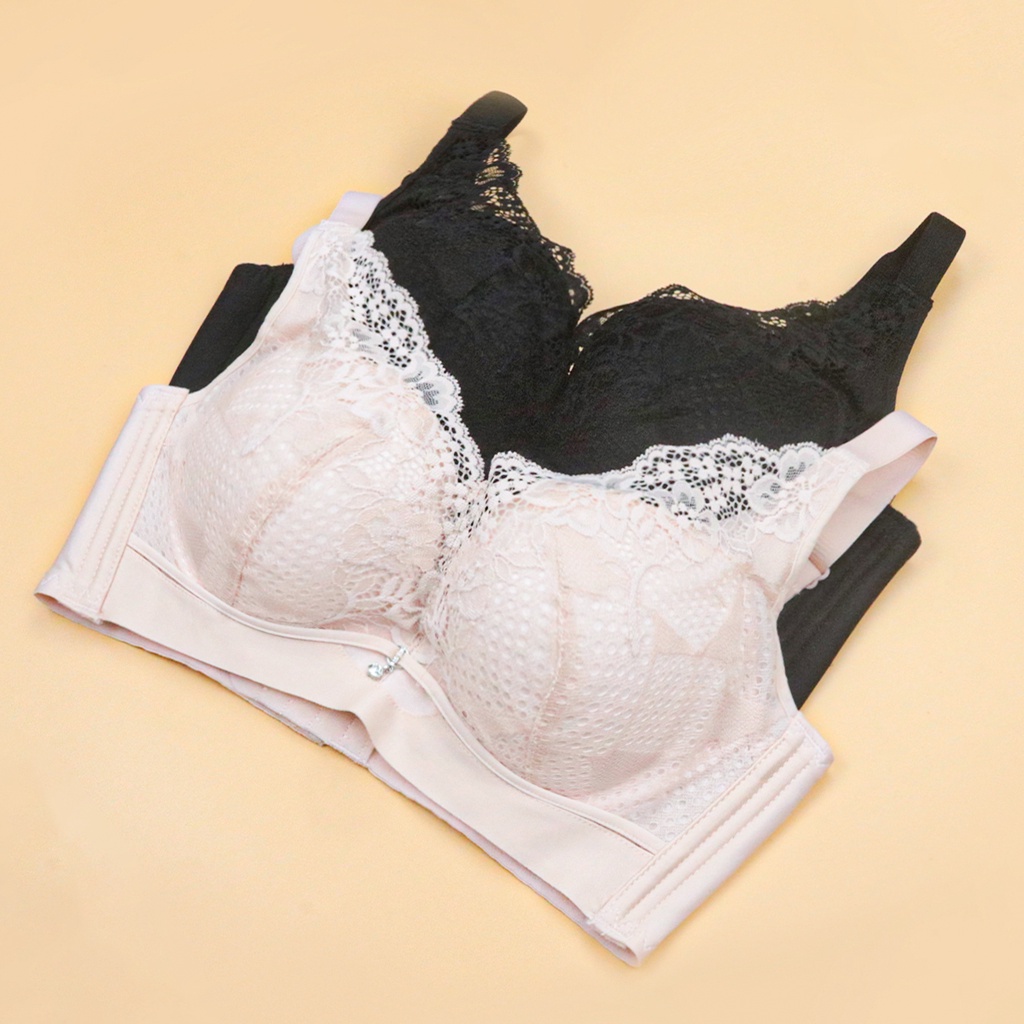 Aó Lót Nữ Không Gọng Bra Đệm Mút Mềm Dày Luperi Bản 3 Móc Chắc Chắn Phối Ren Quyến Rũ Cho Người Ngực Vừa Và Nhỏ LUAL860