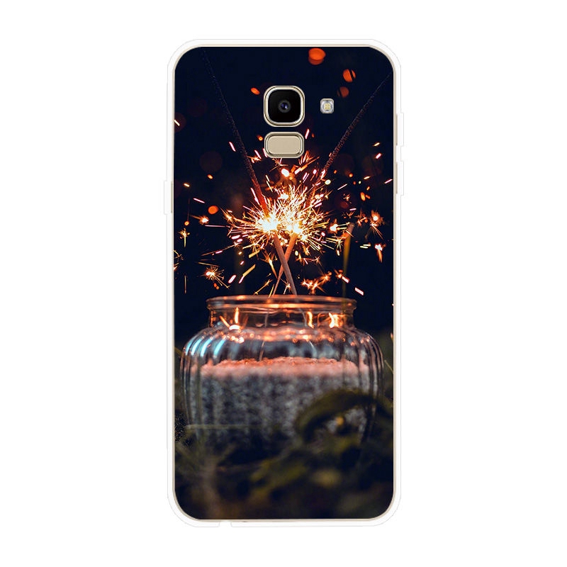 Ốp Điện Thoại Tpu Dẻo Họa Tiết Chai Nước Dạ Quang Độc Đáo Cho Samsung Galaxy J2 Pro J4 J6 J8 2018 M10 M20