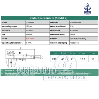 THƯỚC KẸP ĐIỆN TỬ FUJIWARA SR44