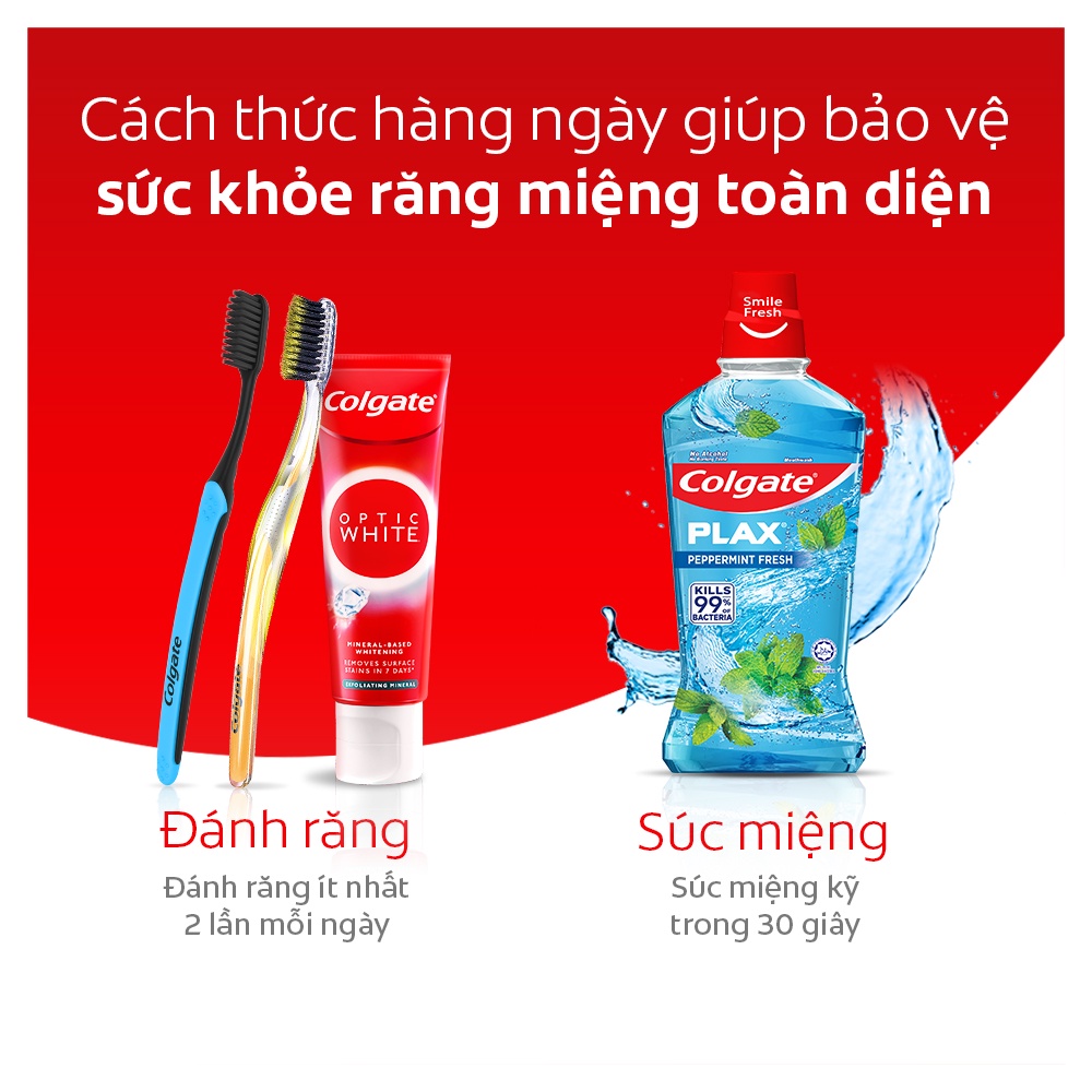 [Tặng 3 bàn chải] Bộ 5 Bàn chải Colgate SlimSoft Charcoal than hoạt tính kháng khuẩn