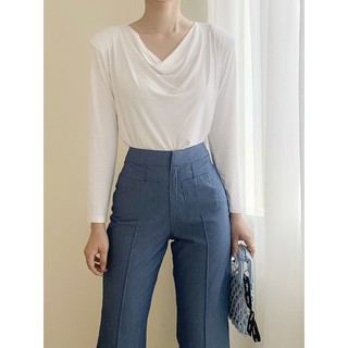 Áo thun cổ đổ - Basic Cowl Top
