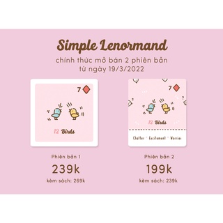 Bộ bài Simple Lenormand (auth) (2 PHIÊN BẢN)