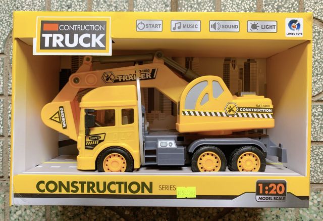 Xe đổ rác/ cứu hỏa/ công trình chạy trớn có đèn và âm thanh