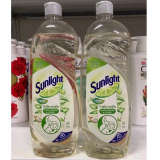 Nước rửa chén bát Sunlight thiên nhiên muối khoáng & lô hội 750g