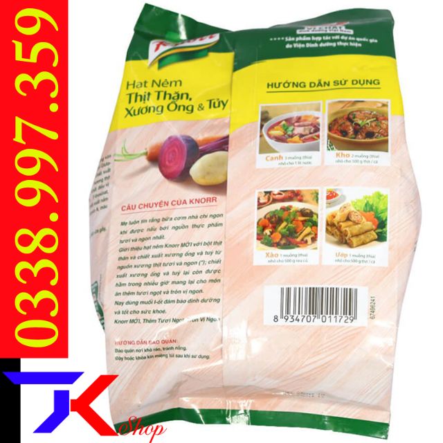 Hạt nêm Knorr Thịt thăn& xương ống 1.8kg