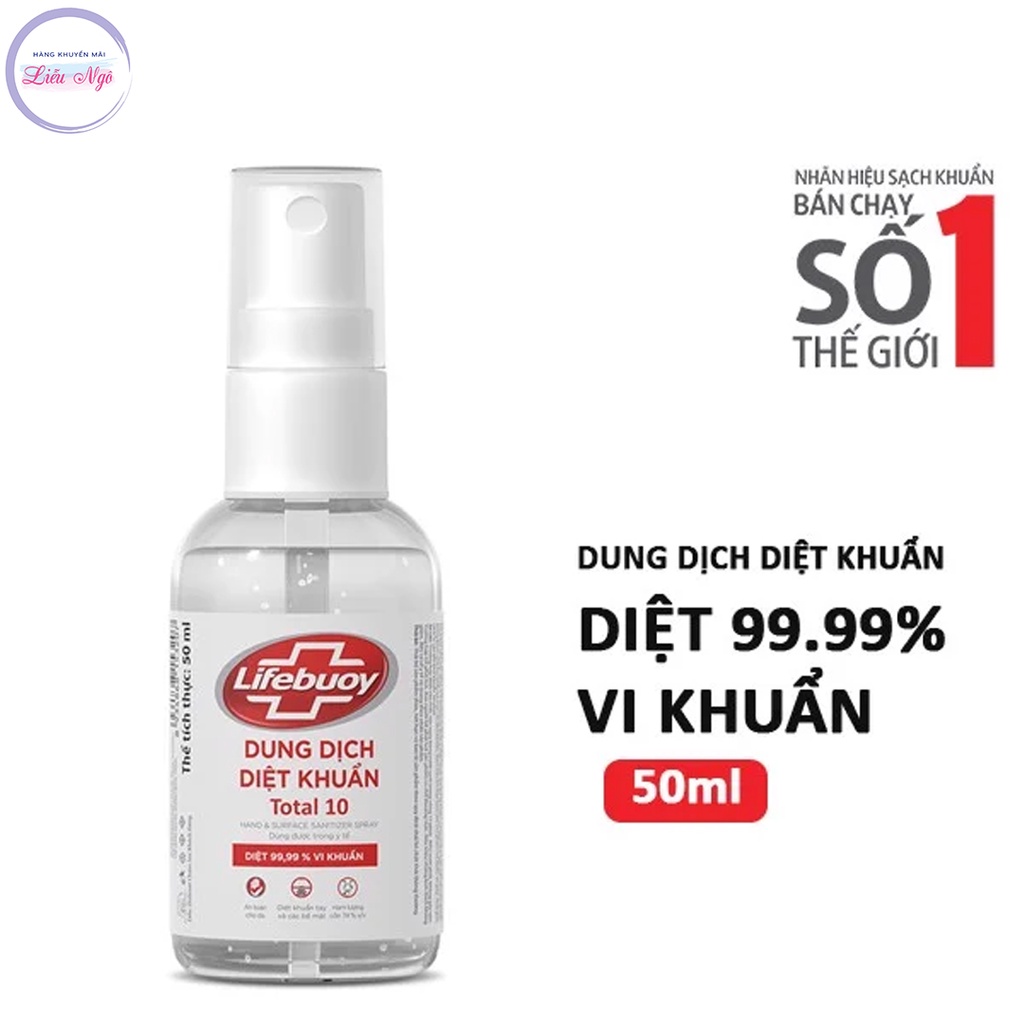Chai Xịt Diệt Khuẩn Lifebuoy Bảo Vệ Vượt Trội 50ml