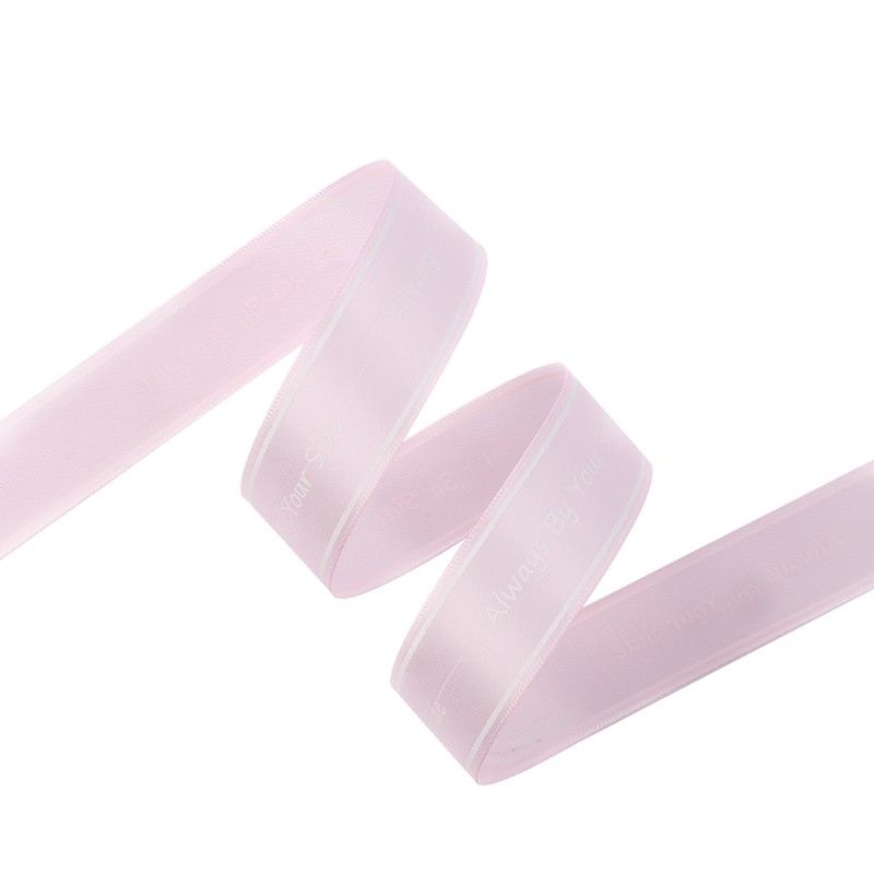 RUY BĂNG LỤA CAO CẤP chữ "Alway by your side"