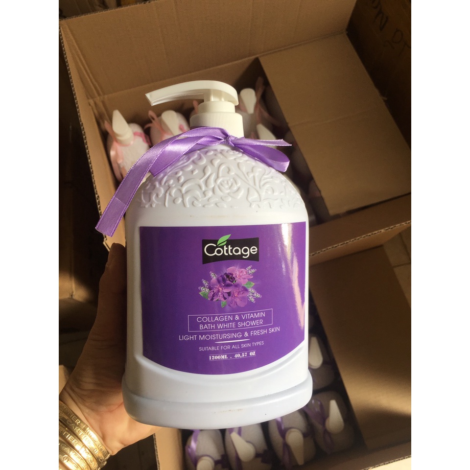 Sữa tắm Cottage mẫu mới 1200ml