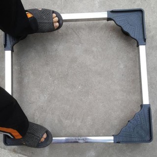 Kệ Kê Chân Máy Giặt - Kệ Kê Chân Tủ Lạnh Khung Inox Đế Nhựa Chống Rung Điều Chỉnh Được Kích Thước - Hàng Việt Nam h12 89