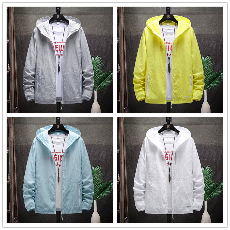 Áo Khoác Chống Nắng Tay Dài Chống Tia uv size Lớn m-8xl Thời Trang Mùa Hè Cho Nam