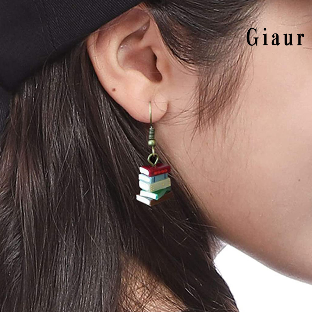 Hoa Tai Dáng Dài Hình Quyển Sách Độc Đáo Cho Nữ