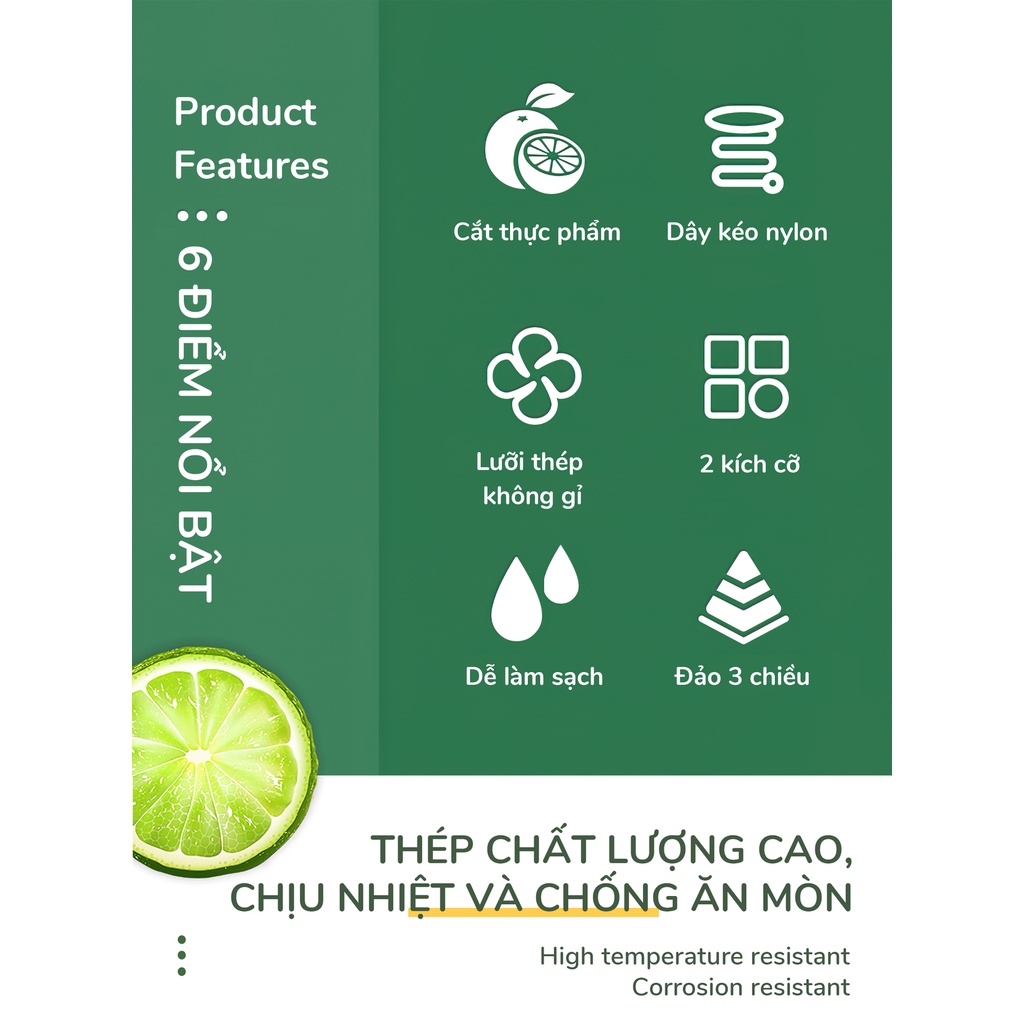 Dụng Cụ Xay Cắt Rau Củ Quả 3 Lưỡi Dao Hàng Cao Cấp 400ml Quick Chopper Eroc V-KT-40-PC01 - Hàng Chính Hãng Eroc