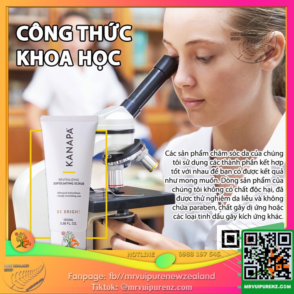 Tẩy Tế Bào Chết Tự Nhiên Kanapa Revitalizing Exfoliating Scrub 100ml | BigBuy360 - bigbuy360.vn