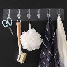 Móc Dán Tường Siêu Dính,Trong Suốt Chịu Lực Tốt Treo Tường Chắc Chắn 6*6 cm - Móc dính tường