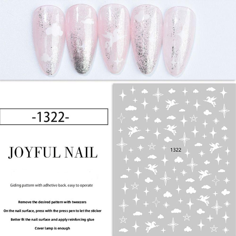 Miếng Dán Trang Trí Móng Tay 3D Thời Trang Mùa Hè