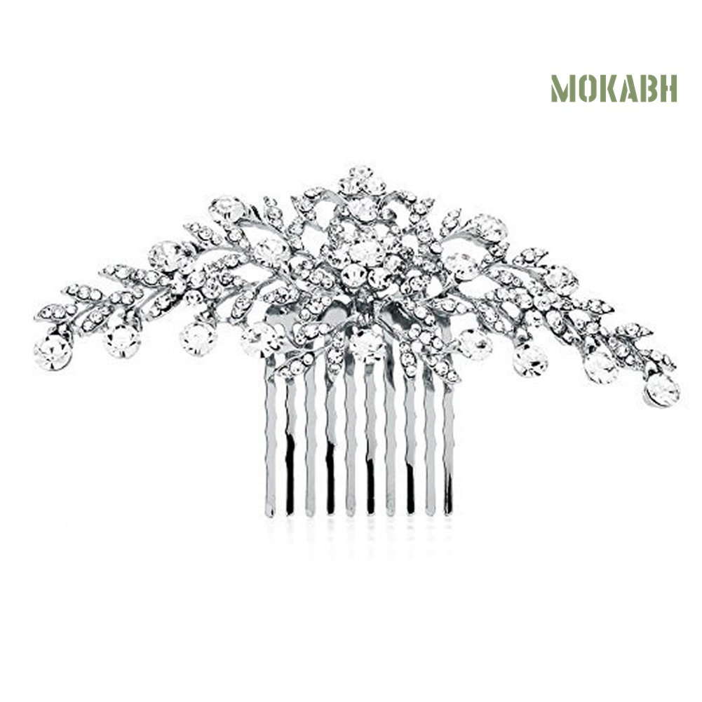 Lược Cài Tóc Đính Đá Thanh Lịch Dành Cho Cô Dâu