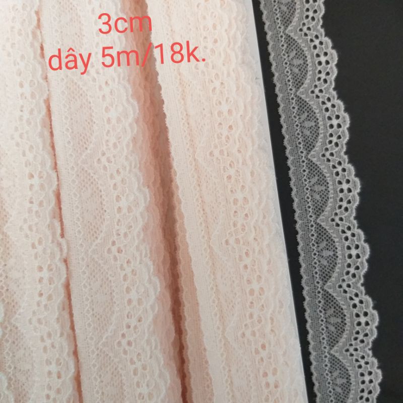 Ren thun viền trang trí , size 2.5cm đến 4cm