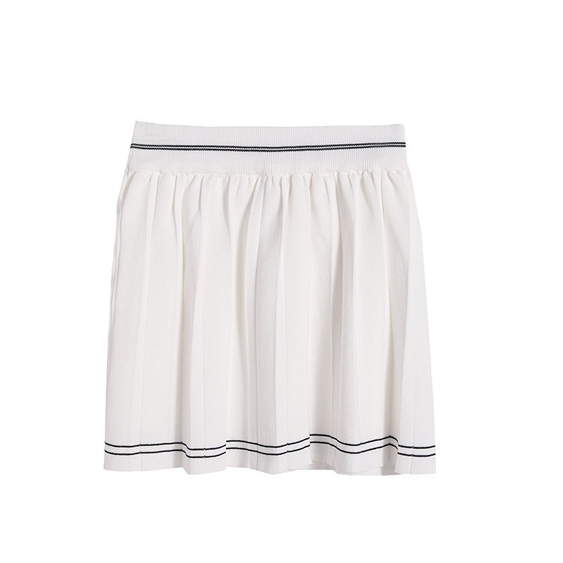 COZOK Set áo sơ mi tay dài + áo vest + chân váy xếp ly thời trang cho nữ