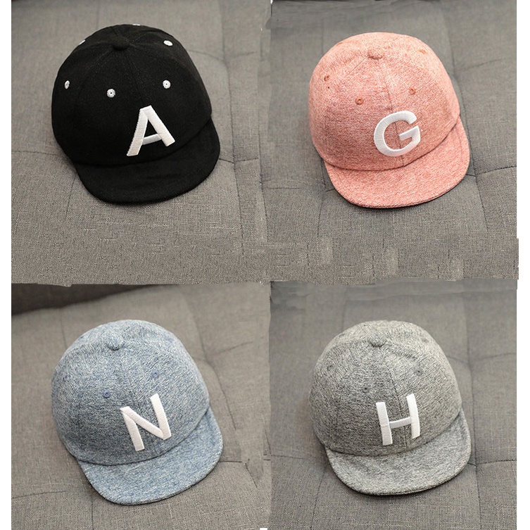 Mũ cho bé chất vải xịn thêu chữ dễ thương cho bé trai bé gái 6 tháng đến 3 tuổi