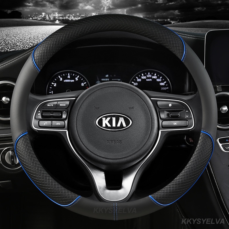 Vỏ Bọc Vô Lăng Bằng Da Chống Trượt Cho Kia Sportage Sid Rio 3 Soul Sportage Ceed Sorento Cerato K2 K3 K4 K5 KX3