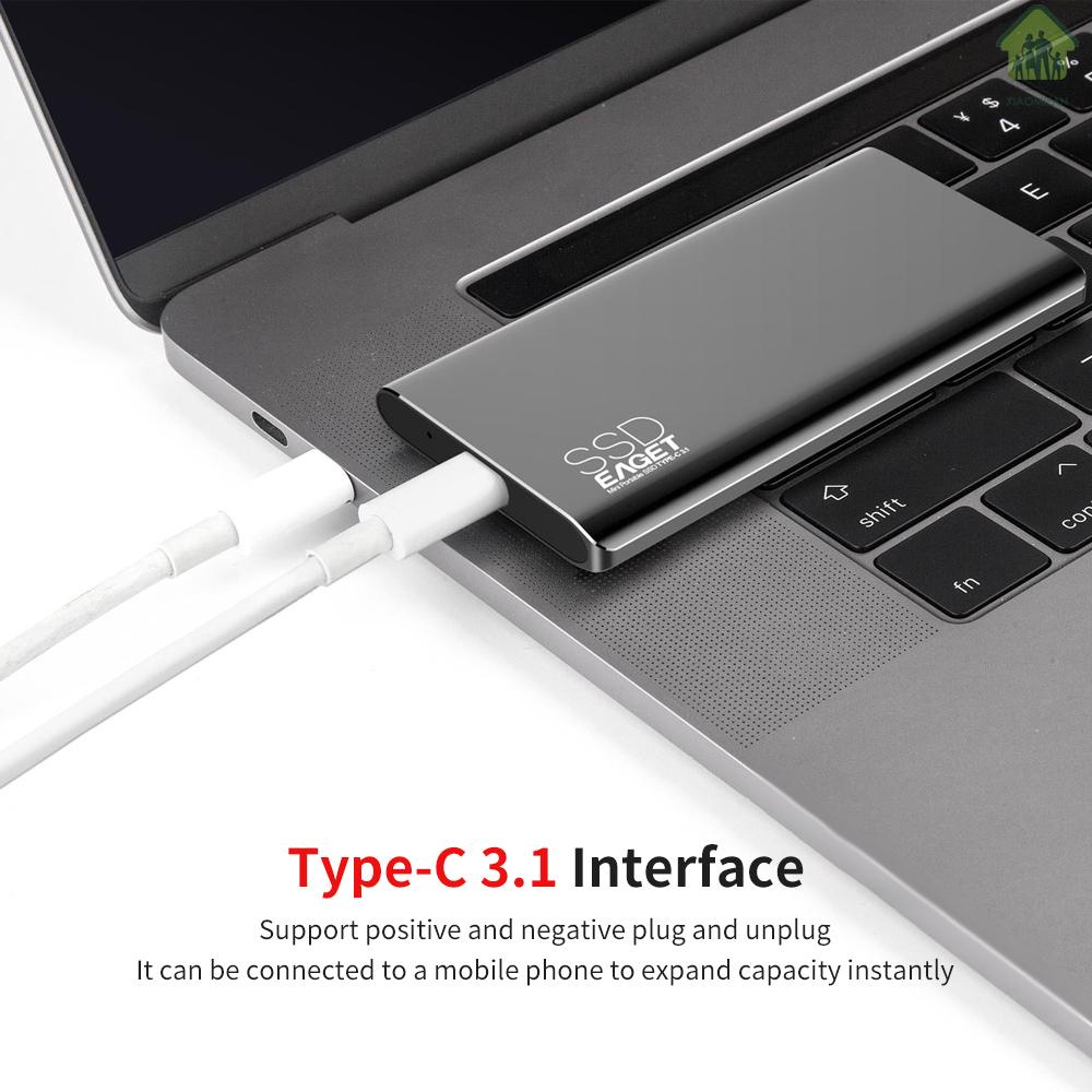 Ổ Đĩa Ssd Xm Eaget M1 Type-C Usb3.1 128gb Tốc Độ Cao Di Động Tiện Dụng | BigBuy360 - bigbuy360.vn