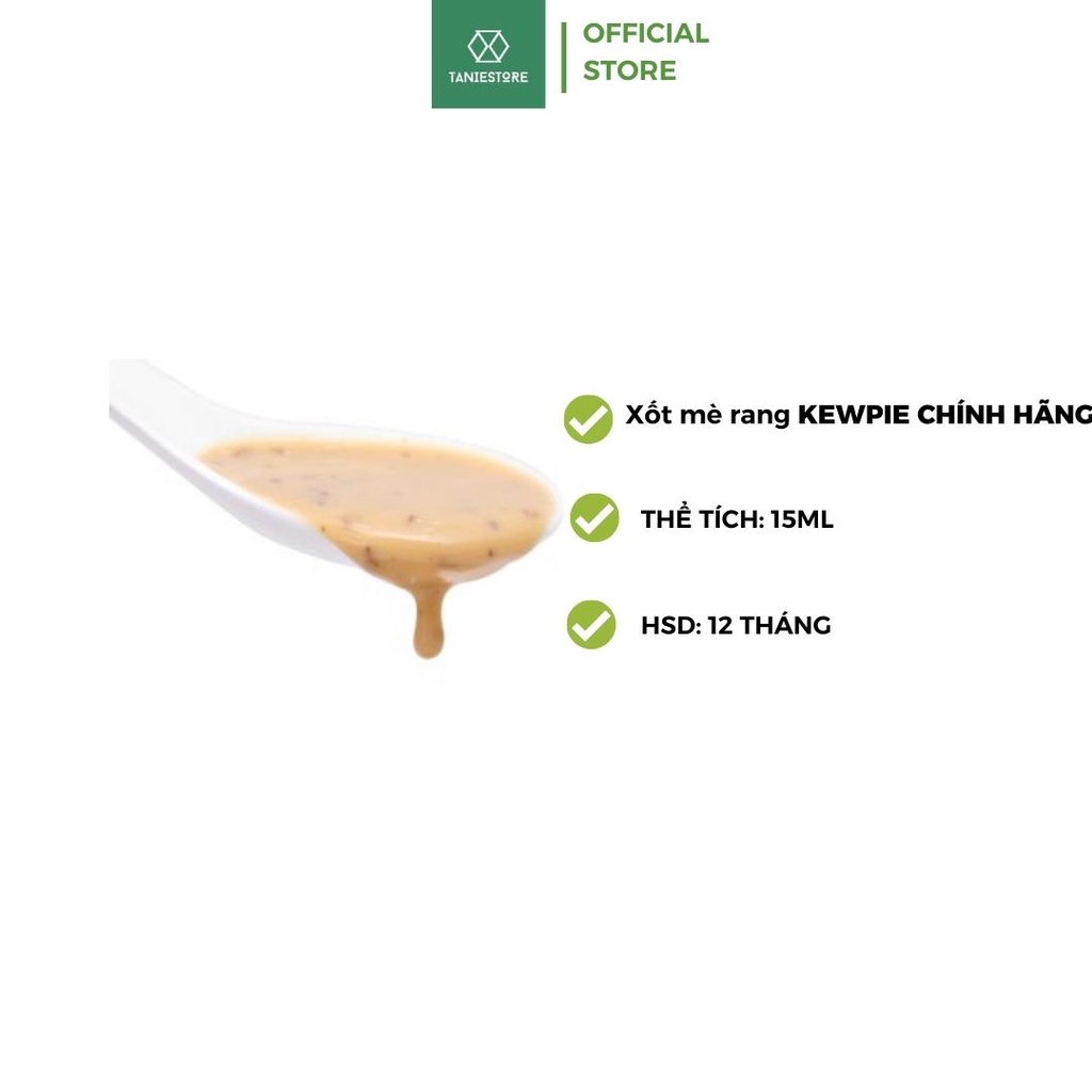 Sốt mè rang Kewpie 15ml chính hãng,  nước chấm ăn cùng rong nho - salad rau - thịt nướng siêu đậm đà