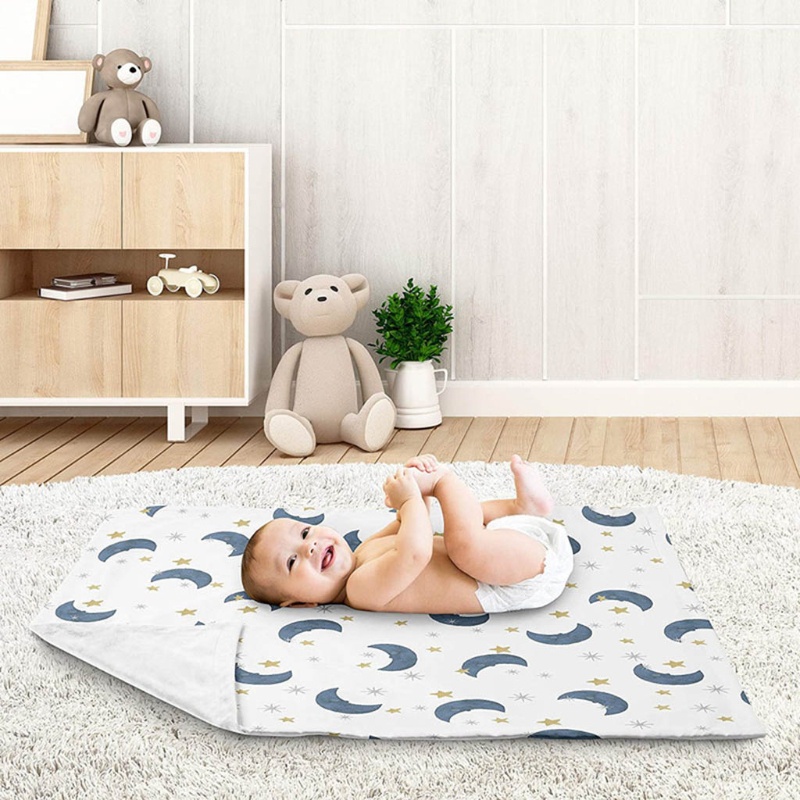Túi Ngủ Cotton Mềm Mại Kích Thước 75x100cm In Họa Tiết Hoa Xinh Xắn Dành Cho Các Bé