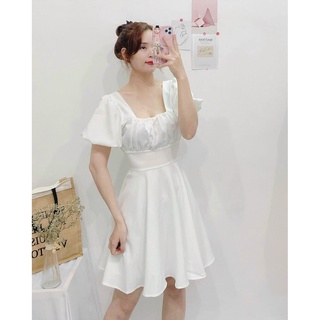 ĐẦM THIẾT KẾ DỰ TIỆC PHỐI XẾP LY NGỰC-Hình shop chụp thật