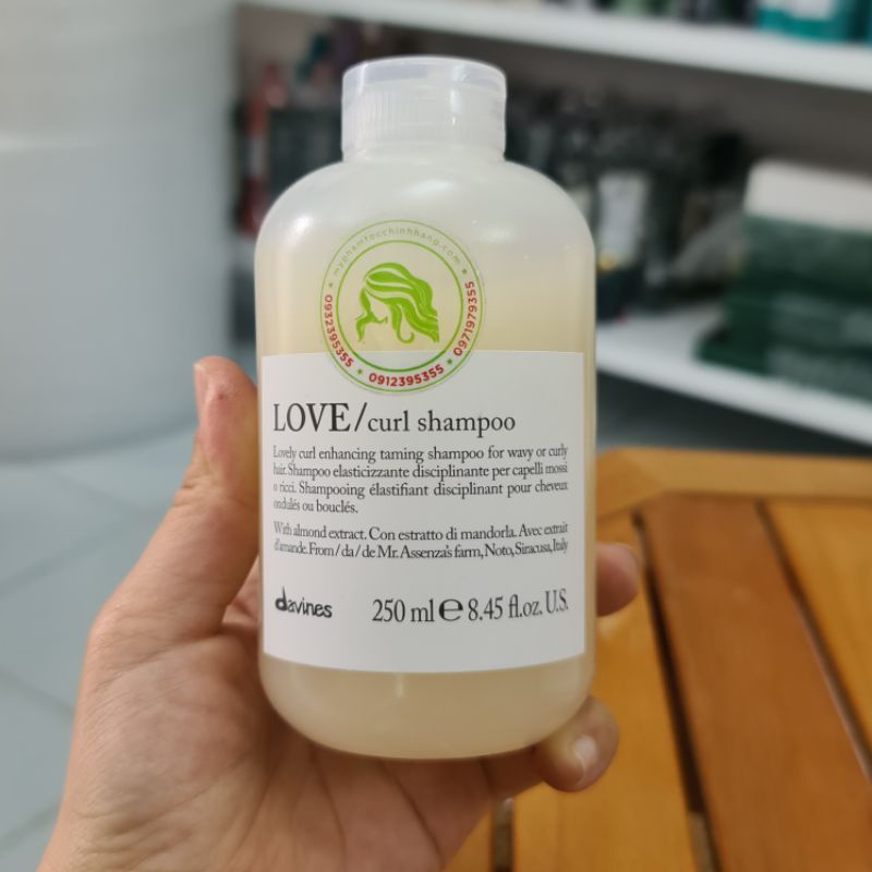 DẦU GỘI XẢ DAVINES LOVE CURL CHO TÓC UỐN, XOĂN 250ML