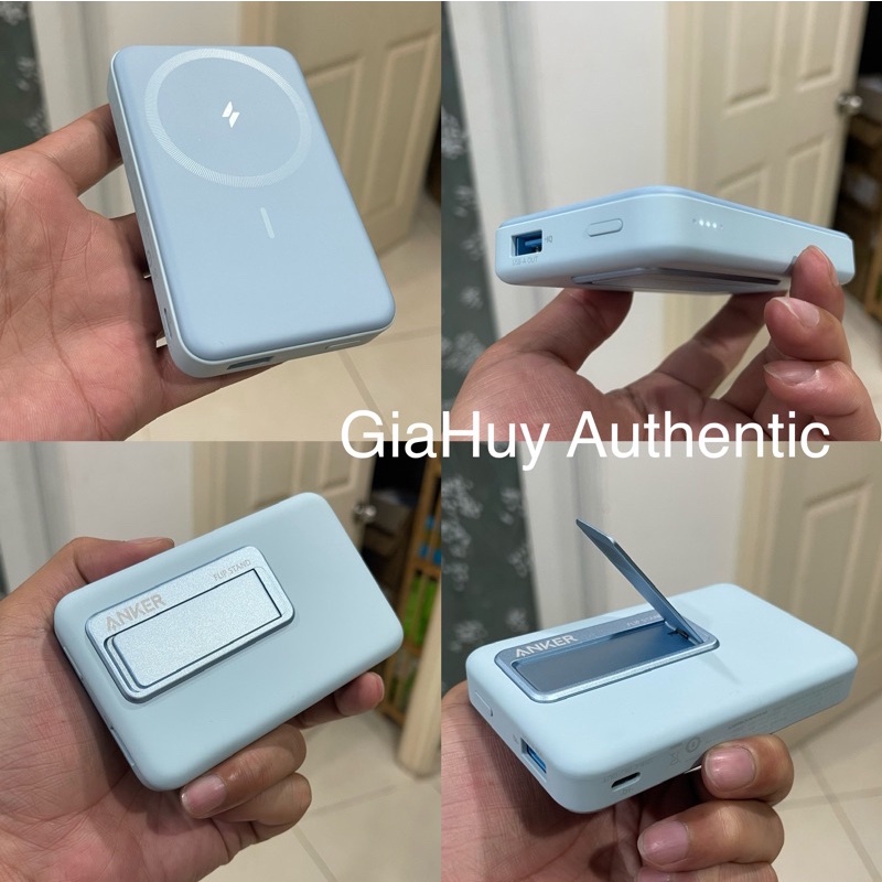 Pin sạc dự phòng hít từ tính cho lP 12 Series, 13 Series ANKER 633 Magnetic  10000mAh PD 20W & QC 3.0 18W - A1641