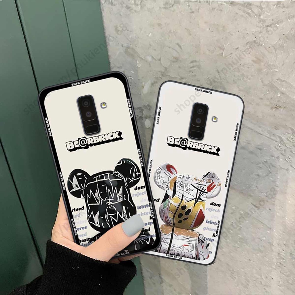 Ốp lưng điện thoại Samsung J8 elegant, gấu be@rbrick cao cấp, vỏ ốp rẻ đẹp