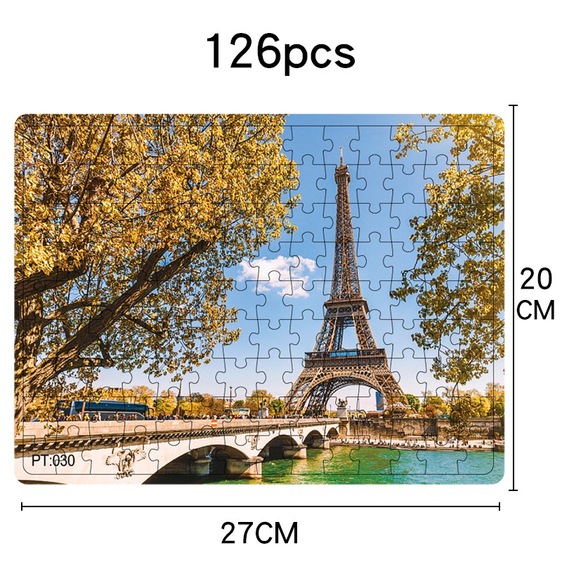 Bộ Đồ Chơi Xếp Hình 126 Khung Hình Tháp Eiffel Sáng Tạo Cho Bé