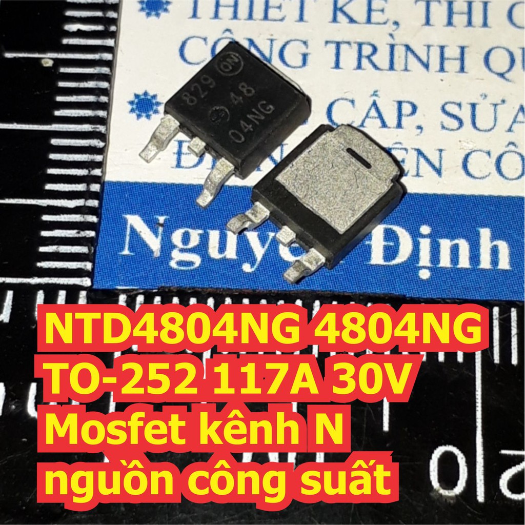 5 con NTD4804NG 4804NG TO-252 117A 30V Mosfet kênh N nguồn công suất kde7387