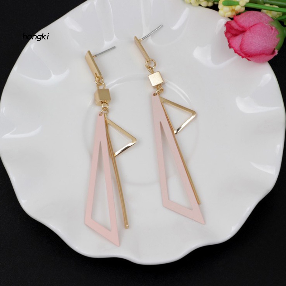 Bông Tai Hình Tam Giác Thời Trang Nữ Tính