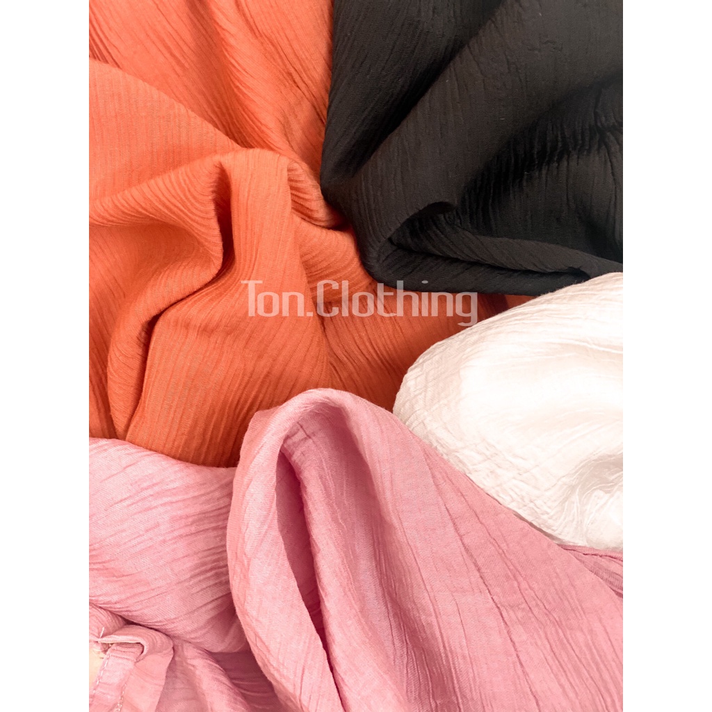 Áo Kiểu Cổ Yếm Ton.Clothing thiết kế cột nơ sau sang trọng, chất linen xô cao cấp bảng màu tinh tế AOK018 | BigBuy360 - bigbuy360.vn