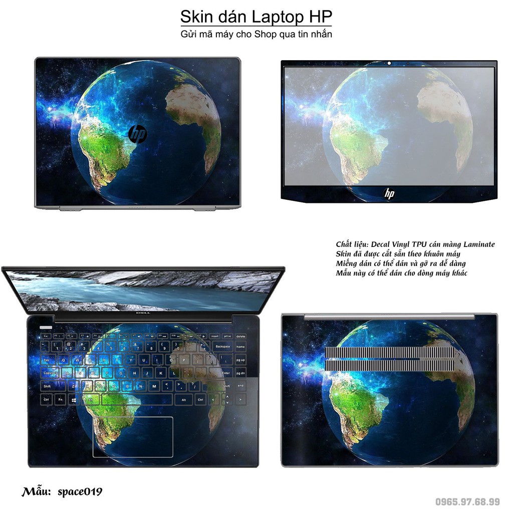 Skin dán Laptop HP in hình không gian _nhiều mẫu 4 (inbox mã máy cho Shop)