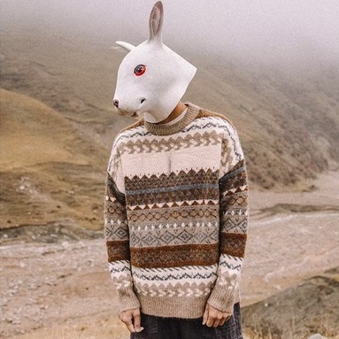 Áo Sweater Dệt Kim Dáng Rộng Phong Cách Dân Tộc Nhật Bản Thời Trang Mùa Thu Hàng Mới Dành Cho Cặp Đôi