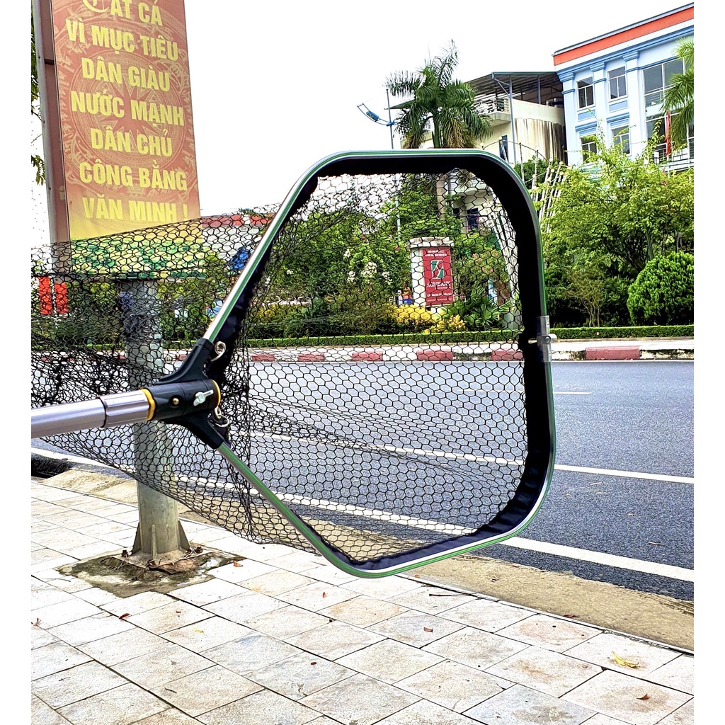 Vợt vớt cá Full INOX chống rỉ_Combo vợt săn hàng siêu to chuyên vớt cá khủng